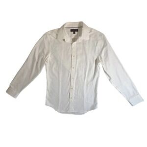 Banana Republic Men's Slim Fit Non-Iron White Dress Shirt Size S
